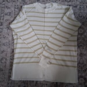 Be cool Stripped Cotten/linen Women's sweater S/M